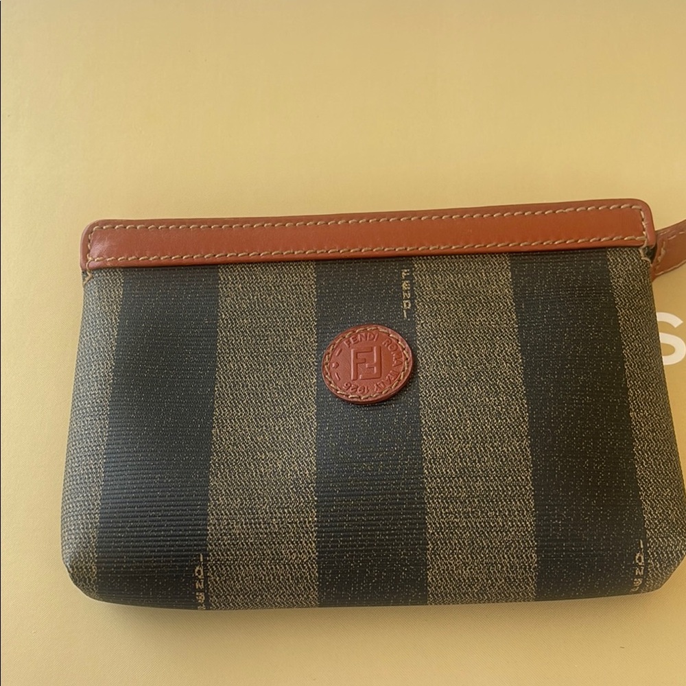 Fendi Black and Brown Wallet with Timeless Design